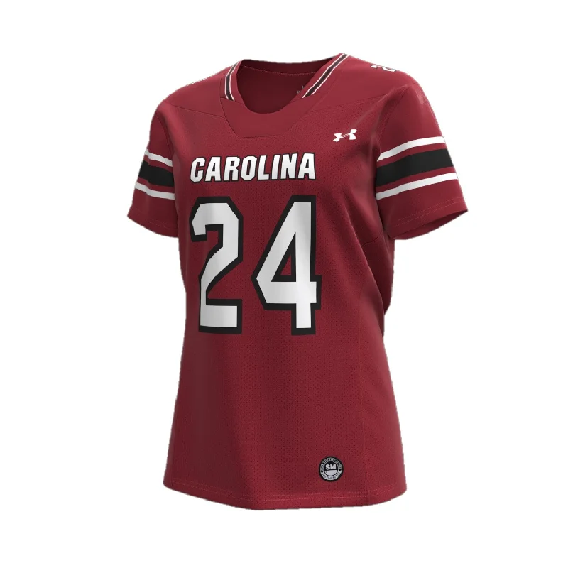 SOUTH CAROLINA GAMECOCKS GARNET #24 LADIES REPLICA JERSEY Emerald Green Jersey Tee