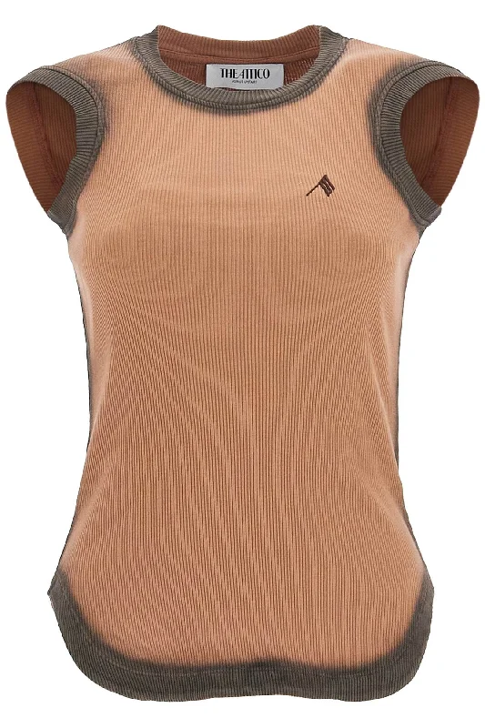 The Attico Women's Reese Tank Top With Faded Edges flexible tank top