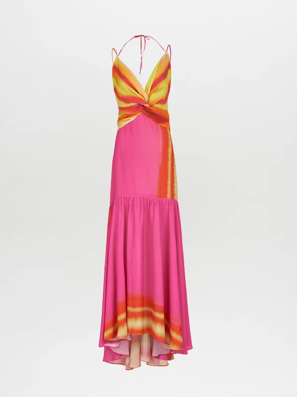Eva Dress Fuschia Lime Stripes Tunics Travel practical