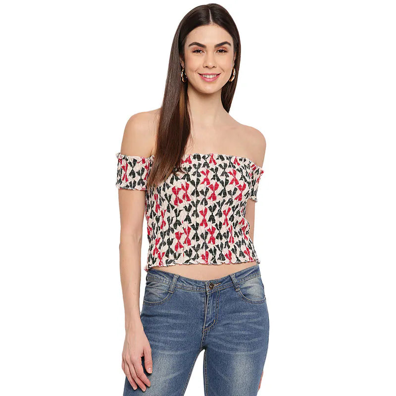 Aawari Cotton Printed Crop Top For Girls and Women AM081-003-AM081-003 Chenille Blend Fleece Blend Nylon Blend Aawari Cotton Printed Crop Top For Girls and Women AM081-003-AM081-003 Chenille Blend Fleece Blend Nylon Blend