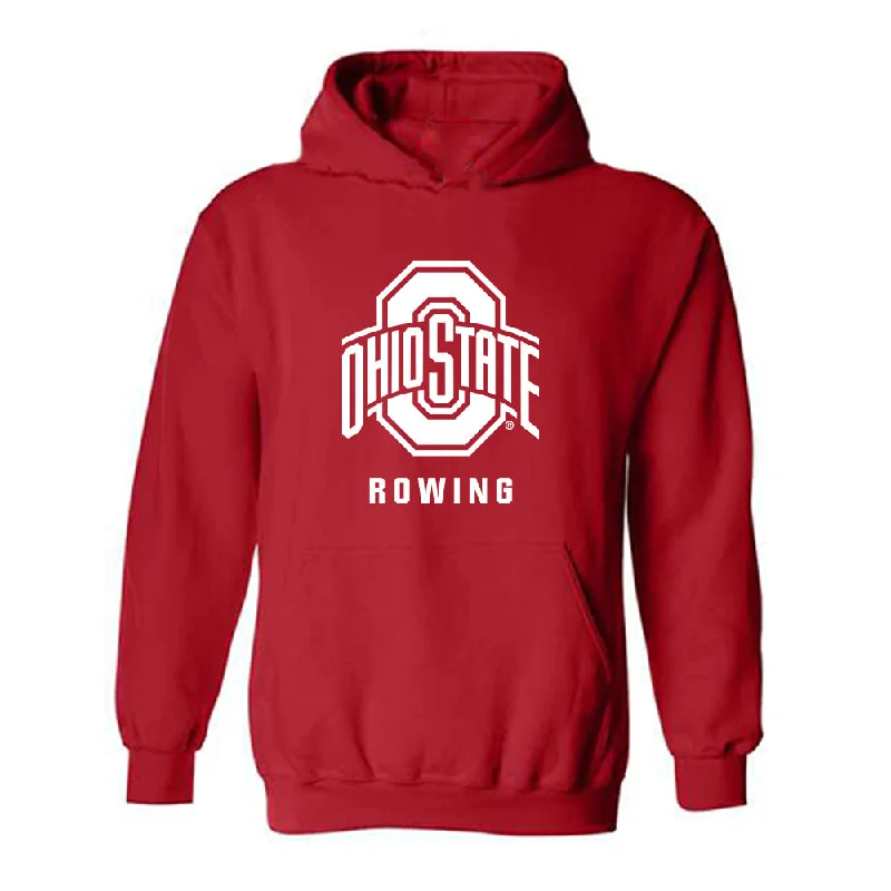 Ohio State - NCAA Women's Rowing : Rebecca Fullerman - Classic Shersey Hooded Sweatshirt Hoodie with Velcro Closure Adjustable Secure Ohio State - NCAA Women's Rowing : Rebecca Fullerman - Classic Shersey Hooded Sweatshirt Hoodie with Velcro Closure Adjustable Secure