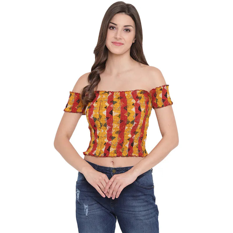 Aawari Cotton Printed Crop Top For Girls and Women AM081-010-AM081-010 Cashmere Blend Cotton Blend Poly Blend Aawari Cotton Printed Crop Top For Girls and Women AM081-010-AM081-010 Cashmere Blend Cotton Blend Poly Blend