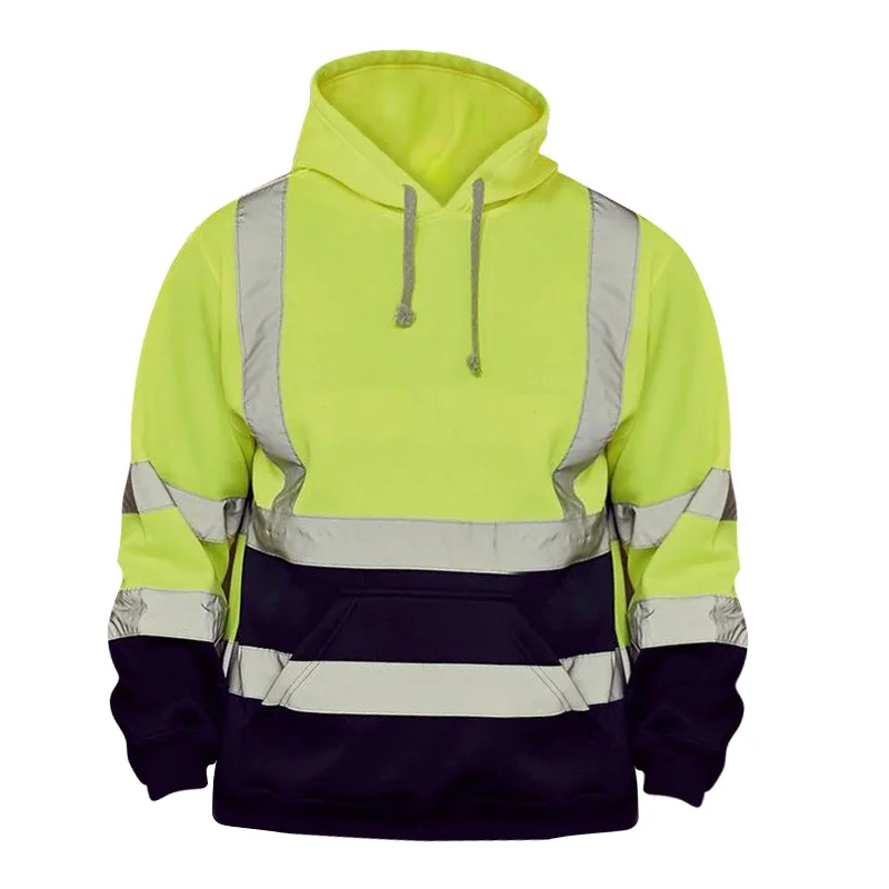 Maxbell Safety High Visibility Mens Hoodie Sweatshirt Tops Sports Roadside Emergency fluorescent S Cotton Hoodie Fleece Lining Warmth Maxbell Safety High Visibility Mens Hoodie Sweatshirt Tops Sports Roadside Emergency fluorescent S Cotton Hoodie Fleece Lining Warmth