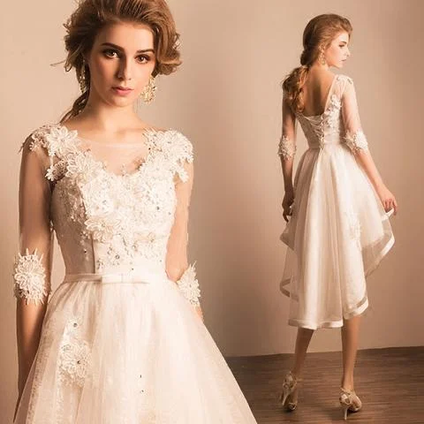 Short Homecoming Dress, Tulle Homecoming Dress, Beading Homecoming Dress, High-Low Junior School Dress, Applique Graduation Dress, Half-Sleeve Homecoming Dress, LB0552 Tunics Practical easy-care Short Homecoming Dress, Tulle Homecoming Dress, Beading Homecoming Dress, High-Low Junior School Dress, Applique Graduation Dress, Half-Sleeve Homecoming Dress, LB0552 Tunics Practical easy-care