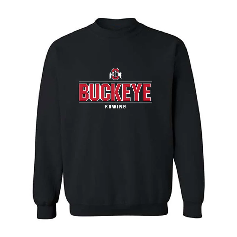 Ohio State - NCAA Women's Rowing : Rebecca Fullerman - Classic Shersey Crewneck Sweatshirt Hoodie with Side Slits Relaxed Casual Ohio State - NCAA Women's Rowing : Rebecca Fullerman - Classic Shersey Crewneck Sweatshirt Hoodie with Side Slits Relaxed Casual