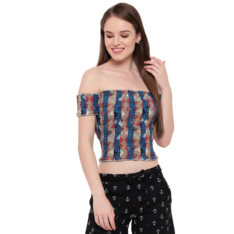 Aawari Cotton Printed Crop Top For Girls and Women AM081-009-AM081-009 Terry Blend Velvet Blend Canvas Blend Aawari Cotton Printed Crop Top For Girls and Women AM081-009-AM081-009 Terry Blend Velvet Blend Canvas Blend