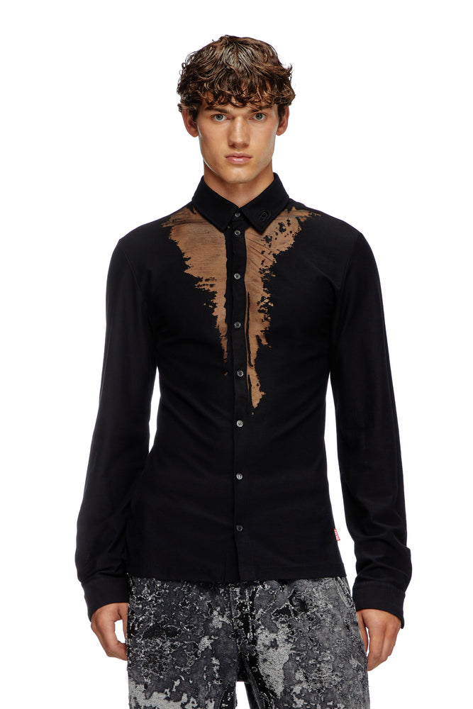 Jersey Shirt With Devoré Sweat Stains Daily Wear Jersey Tee