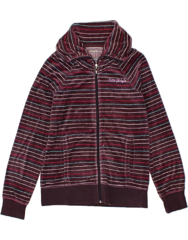 LOTTO Womens Tracksuit Top Jacket UK 16 Large Maroon Striped Collared Jacket Crew Neck Jacket Turtle Neck Jacket LOTTO Womens Tracksuit Top Jacket UK 16 Large Maroon Striped Collared Jacket Crew Neck Jacket Turtle Neck Jacket