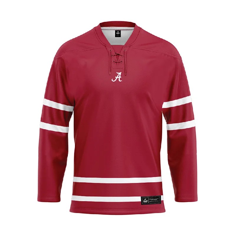 Alabama - NCAA Women's Rowing : Lizzie Hall - Crimson Hockey Jersey Premium Jersey Tee Alabama - NCAA Women's Rowing : Lizzie Hall - Crimson Hockey Jersey Premium Jersey Tee