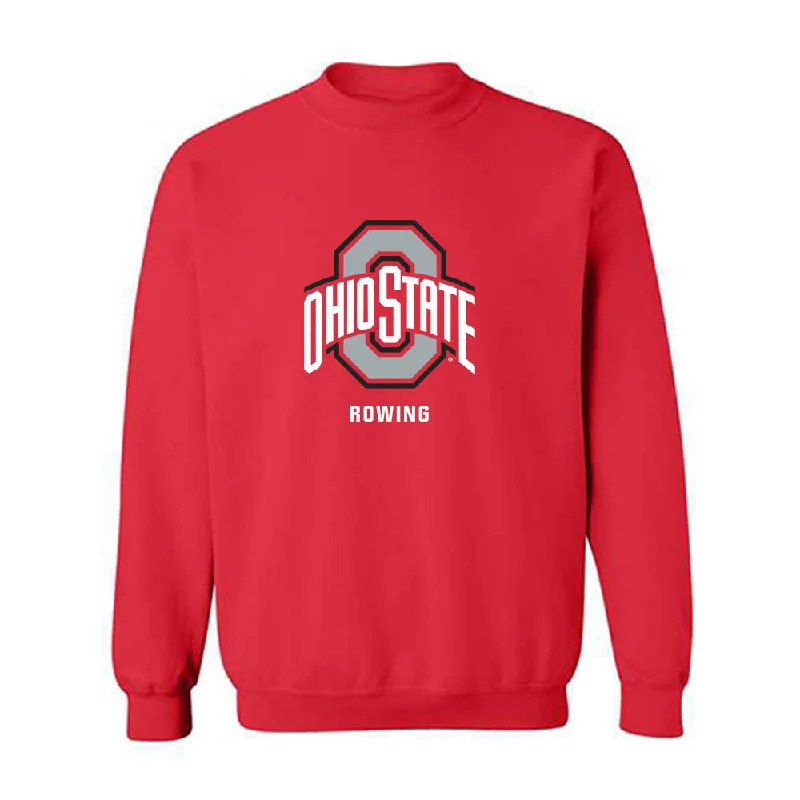 Ohio State - NCAA Women's Rowing : Rebecca Fullerman - Classic Shersey Crewneck Sweatshirt Hoodie with Slit Hem Functional Movement Ohio State - NCAA Women's Rowing : Rebecca Fullerman - Classic Shersey Crewneck Sweatshirt Hoodie with Slit Hem Functional Movement
