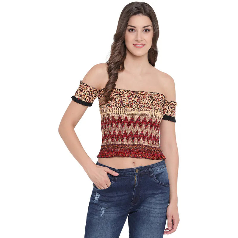 Aawari Cotton Crop Top For Girls and Women AM078-008-AM078-008 Polka Dot Checkered Tartan Aawari Cotton Crop Top For Girls and Women AM078-008-AM078-008 Polka Dot Checkered Tartan