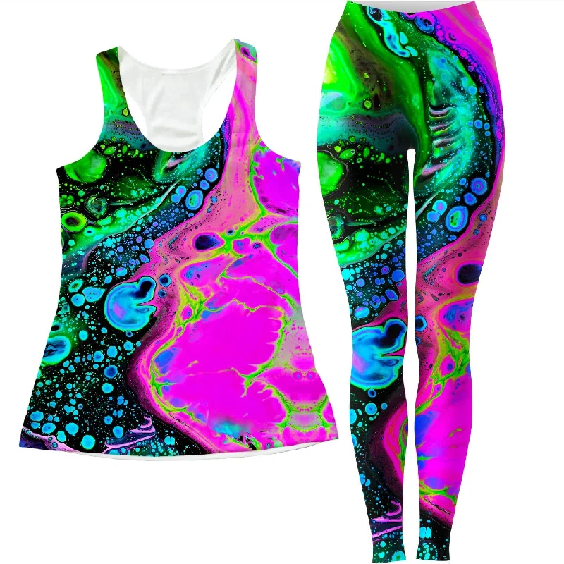 Jasper Sea Women's Tank and Leggings Combo floral tank top