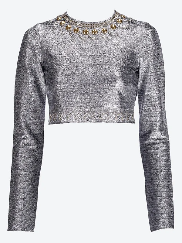 Lurex jersey top Elegant Jersey Shirt