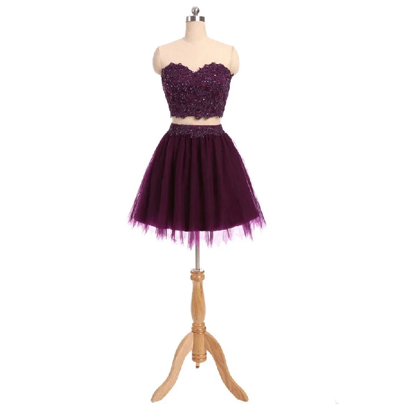 Short Homecoming Dress, Two Pieces Homecoming Dress, Tulle Homecoming Dress, Lace Junior School Dress, Sequin Graduation Dress, Applique Homecoming Dress, LB0278 Tunics Stylish elegant Short Homecoming Dress, Two Pieces Homecoming Dress, Tulle Homecoming Dress, Lace Junior School Dress, Sequin Graduation Dress, Applique Homecoming Dress, LB0278 Tunics Stylish elegant