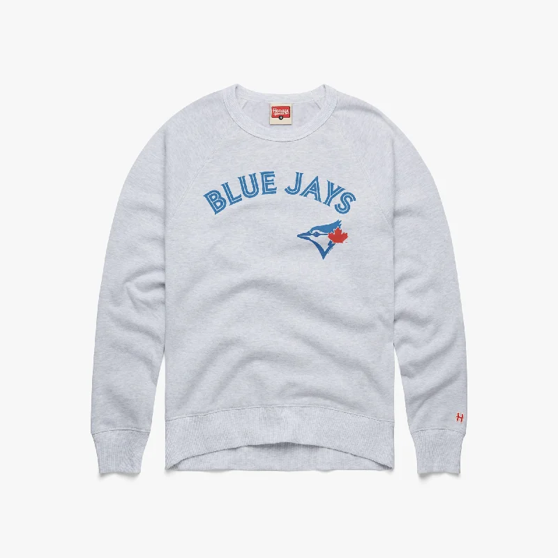 Toronto Blue Jays Jersey Logo Crewneck Floral Jersey Blouse