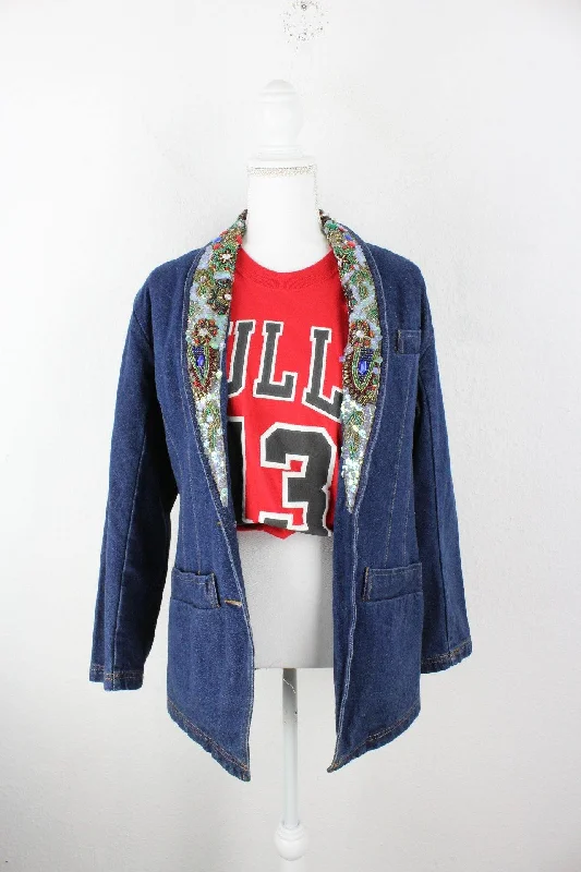 Vintage J.B. Diffusion Denim Jeans Jacket (M) Fitted Jacket Loose Jacket Oversized Jacket Vintage J.B. Diffusion Denim Jeans Jacket (M) Fitted Jacket Loose Jacket Oversized Jacket