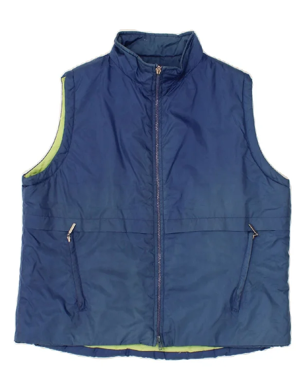 VINTAGE Womens Sleeveless Windbreaker Jacket UK 18 XL Blue Polyester Rayon Jacket Velvet Jacket Corduroy Jacket VINTAGE Womens Sleeveless Windbreaker Jacket UK 18 XL Blue Polyester Rayon Jacket Velvet Jacket Corduroy Jacket