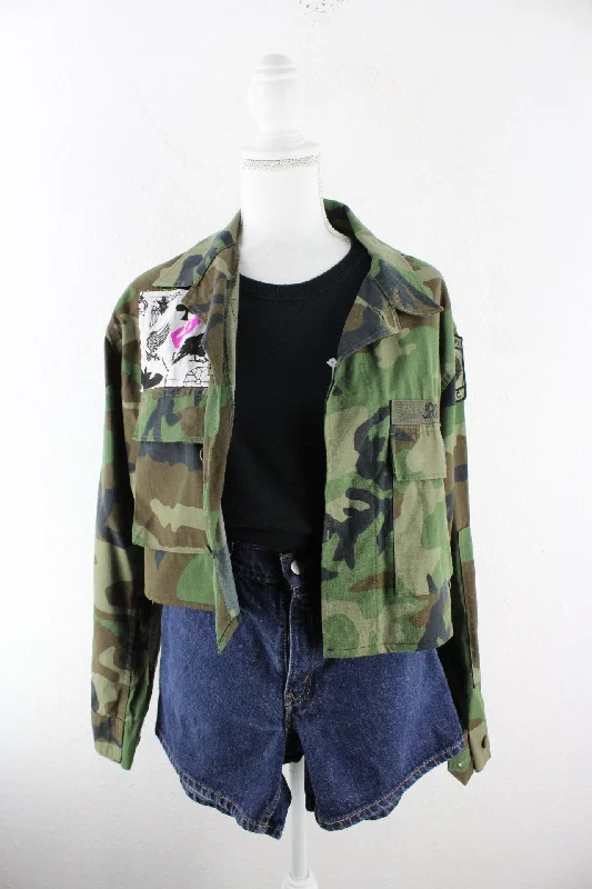 Vintage Forvn Navy Jacket (M) Denim Jacket Leather Jacket Suede Jacket
