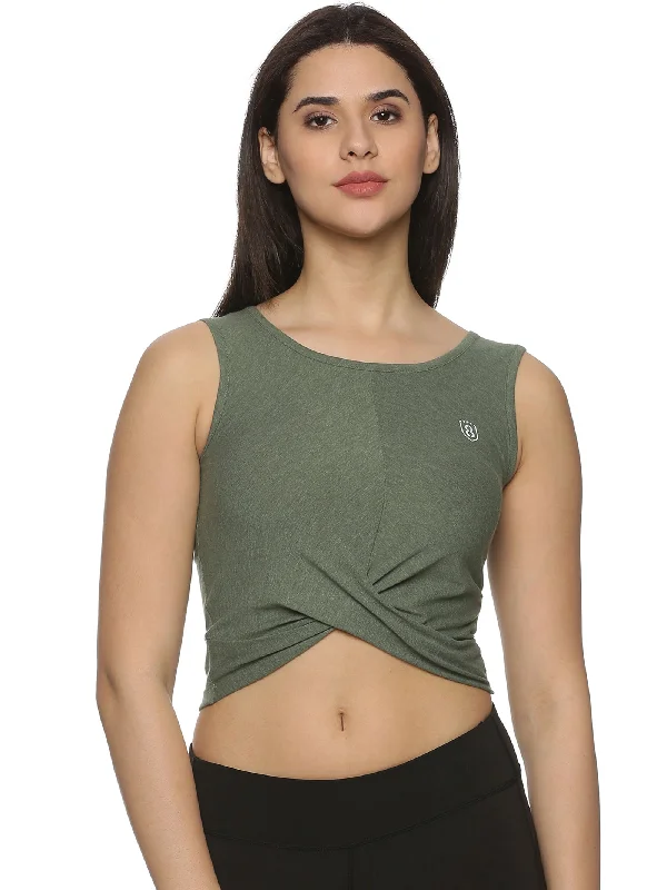 Women UPF Sun Protection Eco Friendly Yoga Sleeveless Cross Crop Top Welt Pockets Slit Pockets Flap Pockets Women UPF Sun Protection Eco Friendly Yoga Sleeveless Cross Crop Top Welt Pockets Slit Pockets Flap Pockets