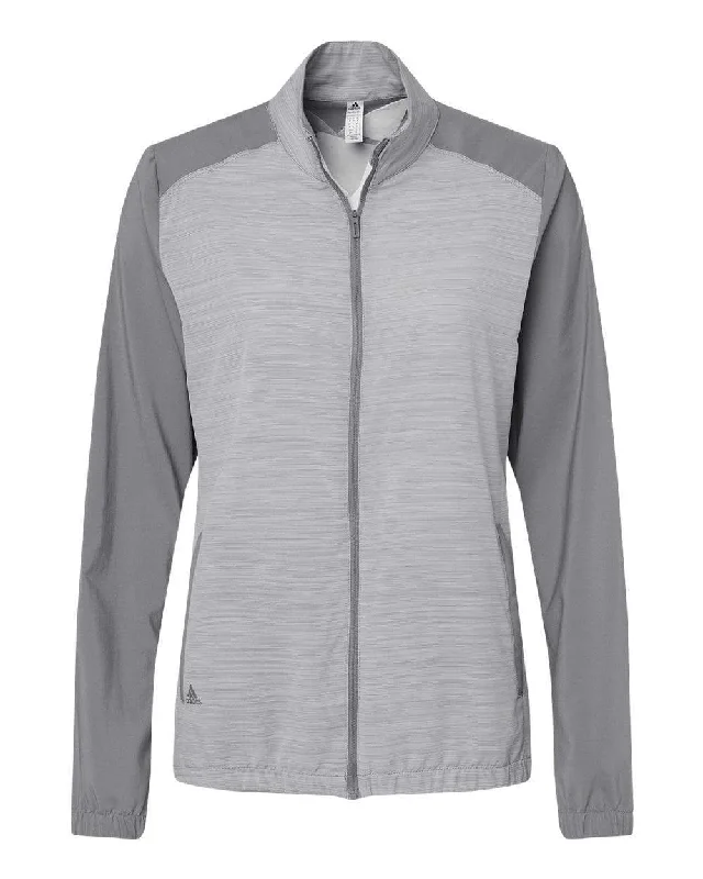 adidas - Women's Heather Block Full-Zip Wind Jacket Fitted Jacket Loose Jacket Oversized Jacket adidas - Women's Heather Block Full-Zip Wind Jacket Fitted Jacket Loose Jacket Oversized Jacket