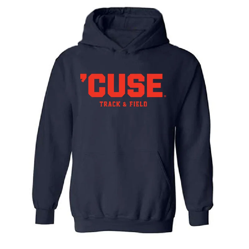 Syracuse - NCAA Women's Rowing : Lauren Kelly - Hooded Sweatshirt Hoodie with Mock Neck Collared Structured Syracuse - NCAA Women's Rowing : Lauren Kelly - Hooded Sweatshirt Hoodie with Mock Neck Collared Structured