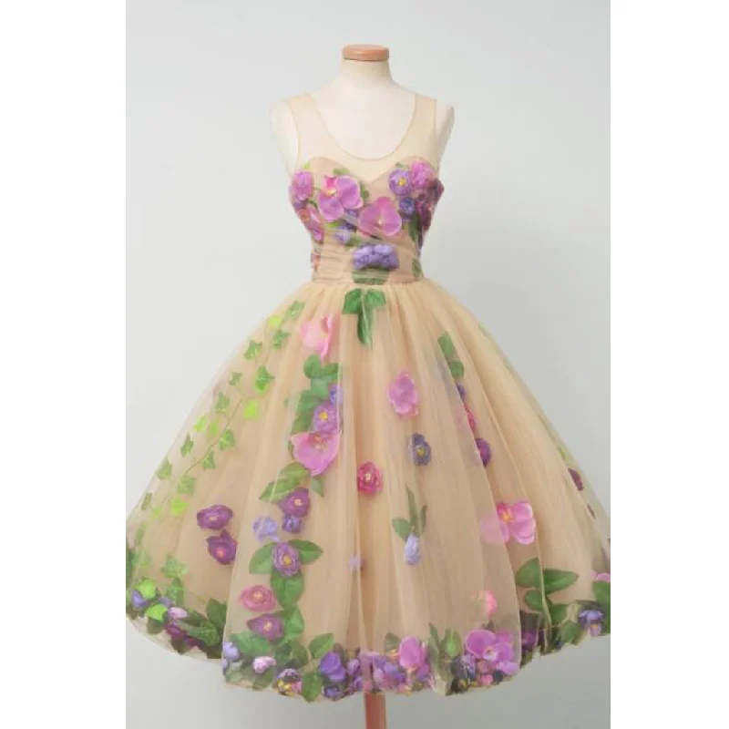 Short Tulle Homecoming Dress, Sleeveless Knee-Length Custom Made Homecoming Dress, LB0464 Tunics Handmade artisanal Short Tulle Homecoming Dress, Sleeveless Knee-Length Custom Made Homecoming Dress, LB0464 Tunics Handmade artisanal