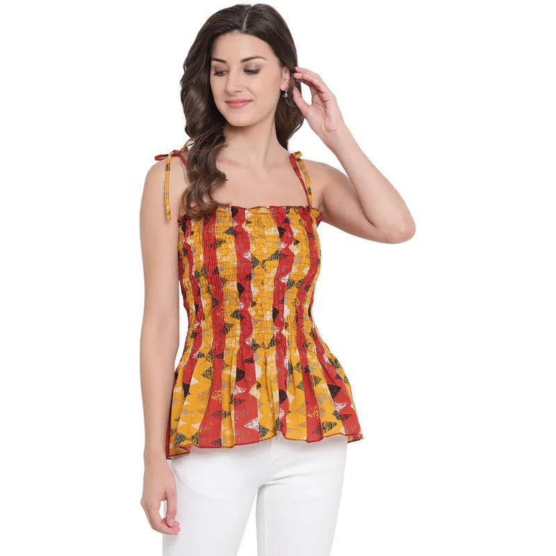 Aawari Cotton Strap Crop Top For Girls and Women AM0076-006-AM076-006 Striped Floral Plaid Aawari Cotton Strap Crop Top For Girls and Women AM0076-006-AM076-006 Striped Floral Plaid