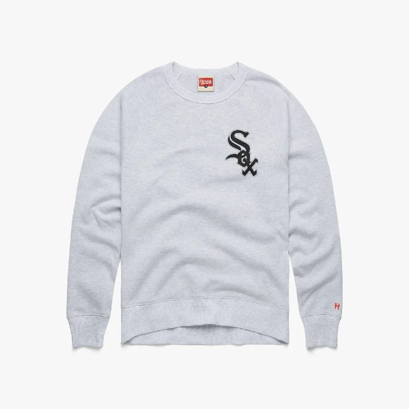 Chicago White Sox Jersey Logo Crewneck Off Shoulder Jersey Top