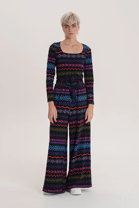 Rudas Jersey Trousers Pixel Dark Evening Jersey Tee