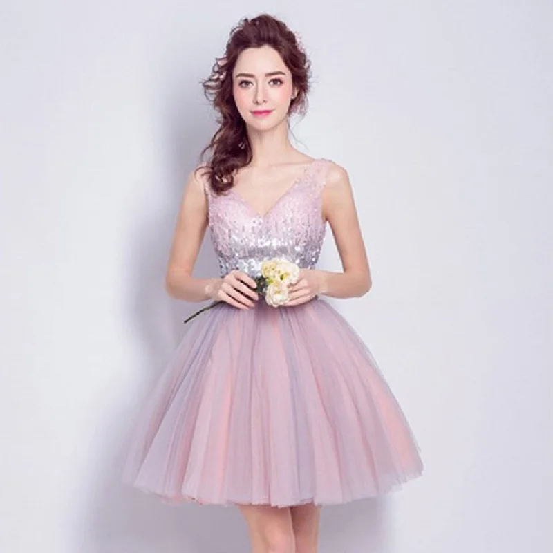 Short Homecoming Dress, Tulle Homecoming Dress, Sleeveless Homecoming Dress, Sequin Junior School Dress, V-Neck Graduation Dress, Backless Homecoming Dress, LB0505 Tunics Timeless classic Short Homecoming Dress, Tulle Homecoming Dress, Sleeveless Homecoming Dress, Sequin Junior School Dress, V-Neck Graduation Dress, Backless Homecoming Dress, LB0505 Tunics Timeless classic
