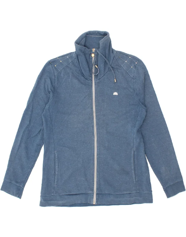 ELLESSE Womens Tracksuit Top Jacket UK 16 Large Navy Blue Flecked Cotton Fleece Fabric Down Fabric Feather Fabric ELLESSE Womens Tracksuit Top Jacket UK 16 Large Navy Blue Flecked Cotton Fleece Fabric Down Fabric Feather Fabric