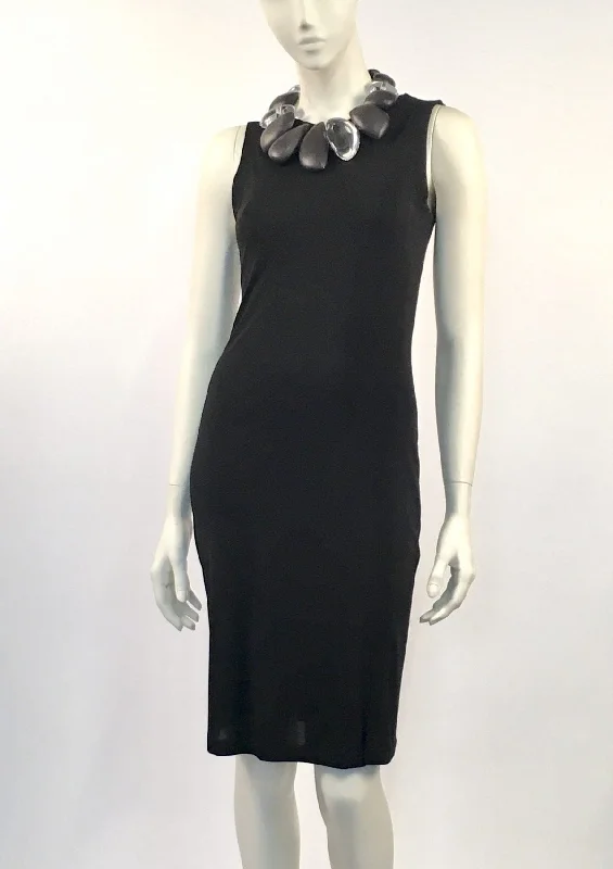 Delainey Matte Jersey Cocktail LBD Solid Color Jersey Shirt