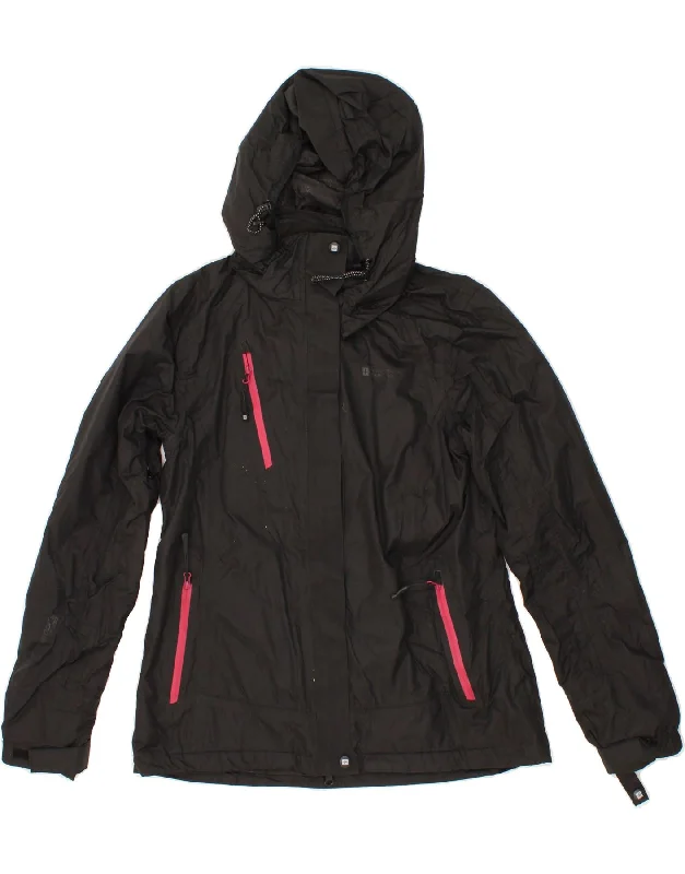 MOUNTAIN WAREHOUSE Womens Loose Fit Hooded Rain Jacket UK 10 Small Black Faux Fur Fabric Real Fur Fabric Shearling Fabric MOUNTAIN WAREHOUSE Womens Loose Fit Hooded Rain Jacket UK 10 Small Black Faux Fur Fabric Real Fur Fabric Shearling Fabric
