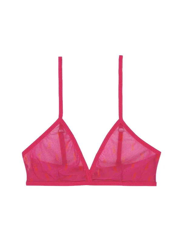 MONOGRAM BRA IN TULLE JERSEY Autumn Jersey Shirt