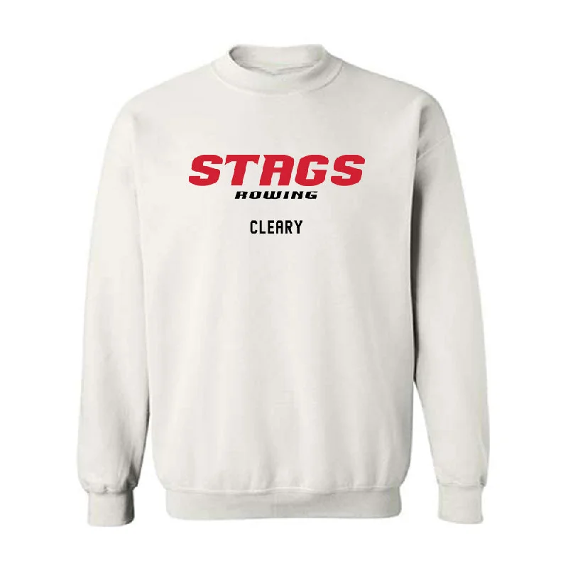 Fairfield - NCAA Women's Rowing : Molly Cleary - Classic Fashion Shersey Crewneck Sweatshirt Hoodie with Tied Waist Feminine Flattering Fairfield - NCAA Women's Rowing : Molly Cleary - Classic Fashion Shersey Crewneck Sweatshirt Hoodie with Tied Waist Feminine Flattering