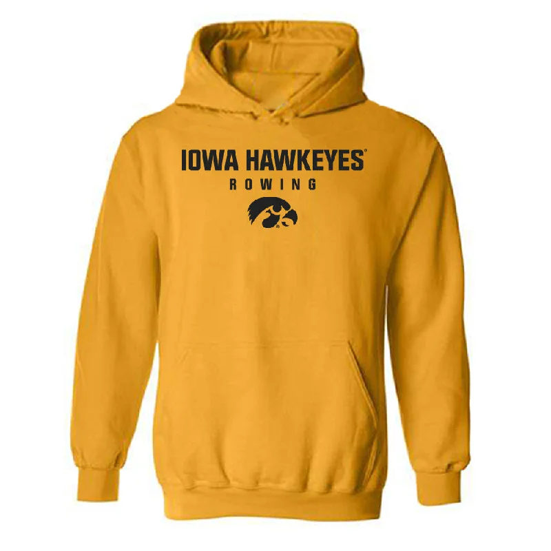 Iowa - NCAA Women's Rowing : Grace Moller - Classic Shersey Hooded Sweatshirt Hoodie with Emblem Brand Identity Iowa - NCAA Women's Rowing : Grace Moller - Classic Shersey Hooded Sweatshirt Hoodie with Emblem Brand Identity