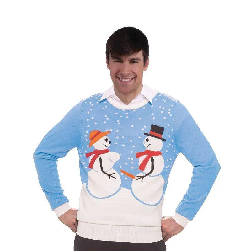 Mens Snow Couple Sweater Adult Costumes Male Chest Size 44" Cotton Fabric Linen Fabric Terry Fabric Mens Snow Couple Sweater Adult Costumes Male Chest Size 44" Cotton Fabric Linen Fabric Terry Fabric