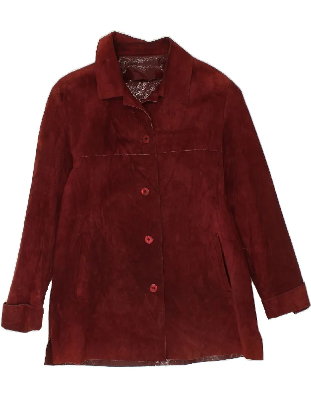 VINTAGE Womens Suede Jacket UK 16 Large Burgundy Faux Fur Jacket Real Fur Jacket Shearling Jacket VINTAGE Womens Suede Jacket UK 16 Large Burgundy Faux Fur Jacket Real Fur Jacket Shearling Jacket