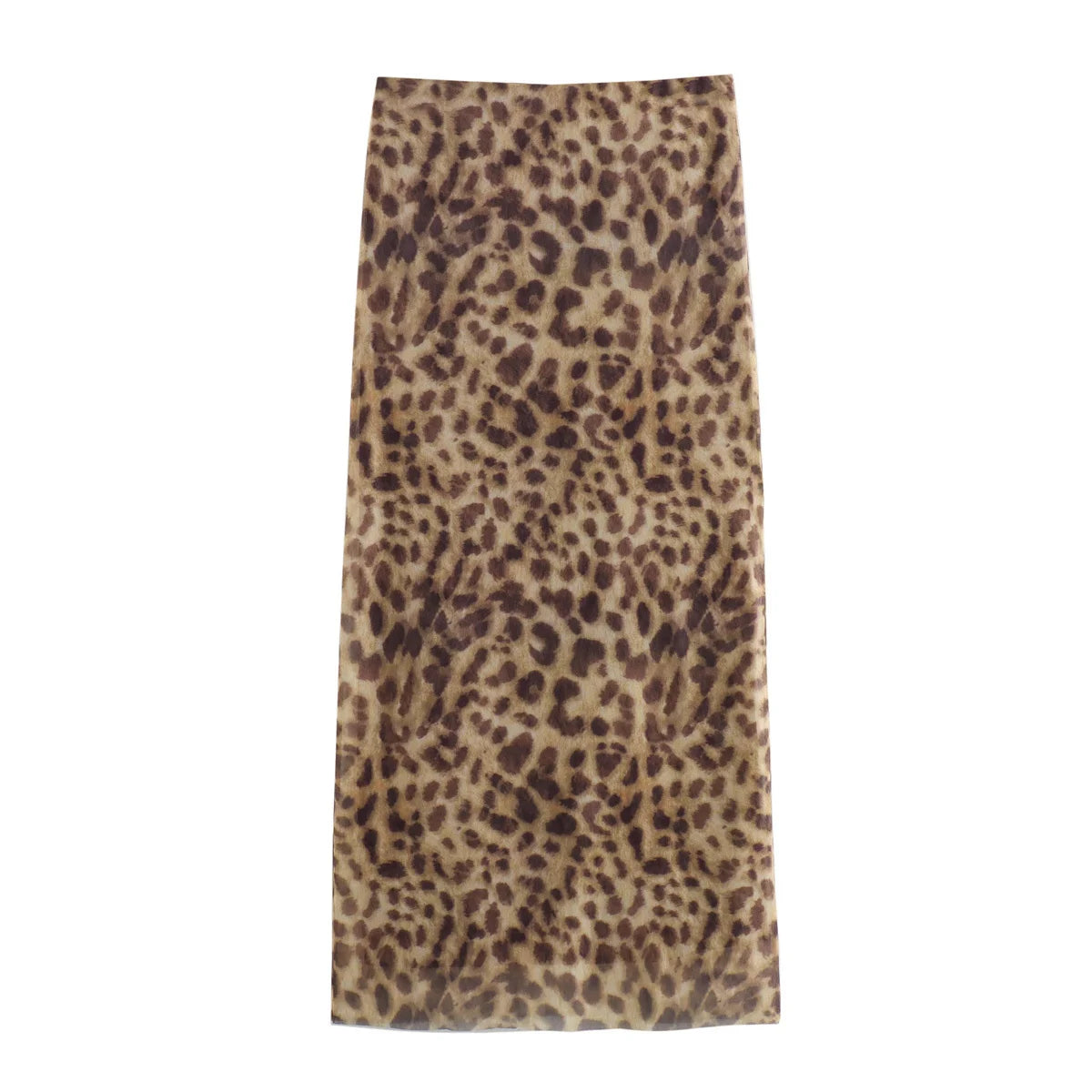 Women Leopard Tulle Midi Skirt High Waist Elasticated Waistband Long Skirts Streetwear denim skirt fashionable Women Leopard Tulle Midi Skirt High Waist Elasticated Waistband Long Skirts Streetwear denim skirt fashionable