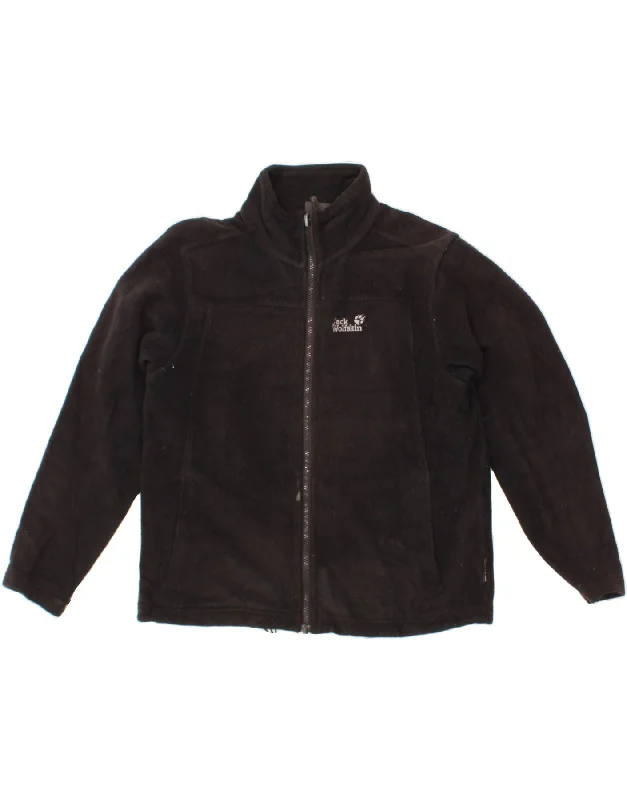 JACK WOLFSKIN Womens Fleece Jacket UK 36/38 Small Black Polyester Fleece Jacket Down Jacket Parka JACK WOLFSKIN Womens Fleece Jacket UK 36/38 Small Black Polyester Fleece Jacket Down Jacket Parka