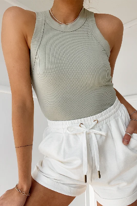 Staple Tank- Pistachio peach tank top