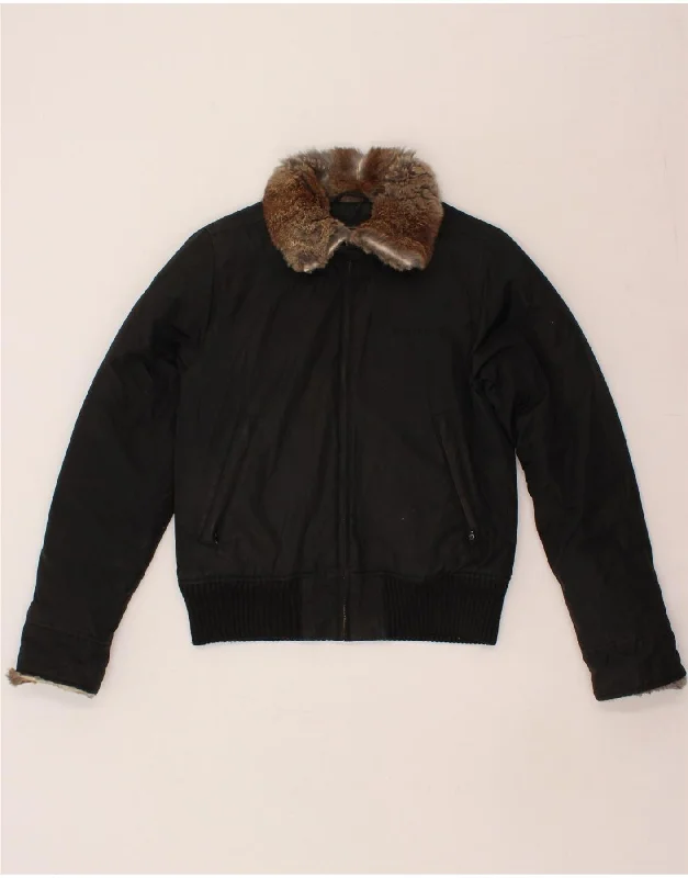 WOOLRICH Womens Padded Jacket UK 14 Medium Black Mesh Jacket Canvas Jacket Denim Jacket WOOLRICH Womens Padded Jacket UK 14 Medium Black Mesh Jacket Canvas Jacket Denim Jacket