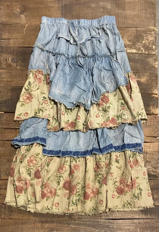Keep Me True Skirt Denim & Roses boho skirt vibe