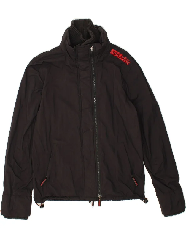 SUPERDRY Womens Windbreaker Jacket UK 18 XL Black Nylon Cotton Jacket Linen Jacket Terry Jacket SUPERDRY Womens Windbreaker Jacket UK 18 XL Black Nylon Cotton Jacket Linen Jacket Terry Jacket