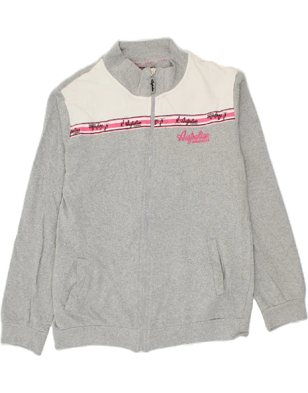 AUSTRALIAN L'ALPINA Womens Tracksuit Top Jacket UK 16 Large Grey Plaid Jacket Tartan Jacket Houndstooth Jacket AUSTRALIAN L'ALPINA Womens Tracksuit Top Jacket UK 16 Large Grey Plaid Jacket Tartan Jacket Houndstooth Jacket