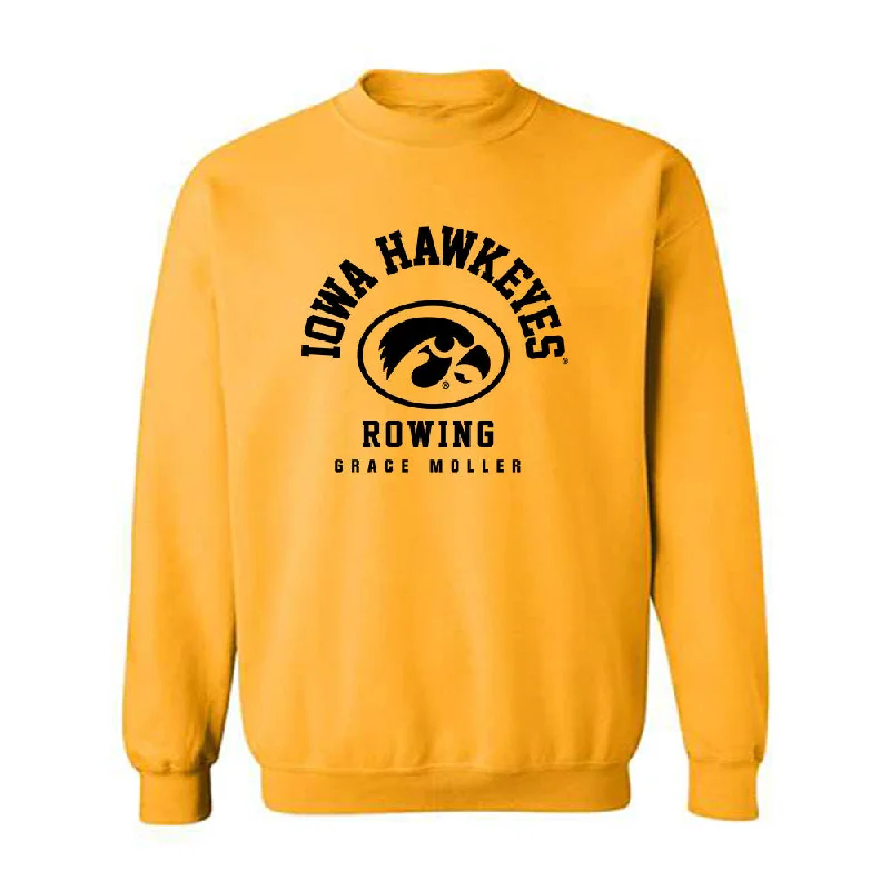 Iowa - NCAA Women's Rowing : Grace Moller - Classic Fashion Shersey Crewneck Sweatshirt Hoodie with Illustration Artistic Creative Iowa - NCAA Women's Rowing : Grace Moller - Classic Fashion Shersey Crewneck Sweatshirt Hoodie with Illustration Artistic Creative