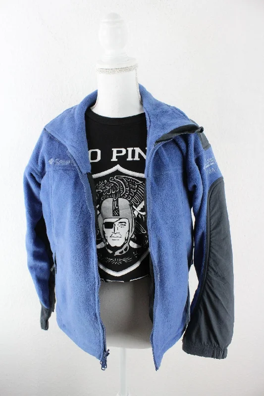 Vintage Columbia Blue Fleece Jacket (M) Faux Fur Jacket Real Fur Jacket Shearling Jacket Vintage Columbia Blue Fleece Jacket (M) Faux Fur Jacket Real Fur Jacket Shearling Jacket