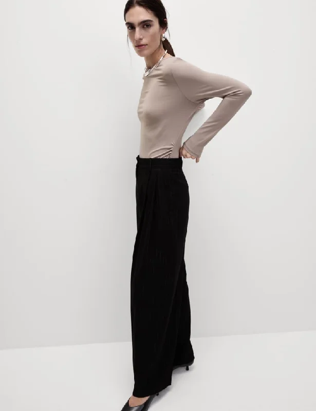 Jersey Shirred Detail Top Summer Jersey Tee