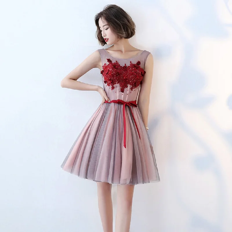 Short Homecoming Dress, Tulle Homecoming Dress, Sleeveless Homecoming Dress, Applique Junior School Dress, Backless Graduation Dress, Beading Homecoming Dress, LB0334 Tunics Long Elegant Short Homecoming Dress, Tulle Homecoming Dress, Sleeveless Homecoming Dress, Applique Junior School Dress, Backless Graduation Dress, Beading Homecoming Dress, LB0334 Tunics Long Elegant
