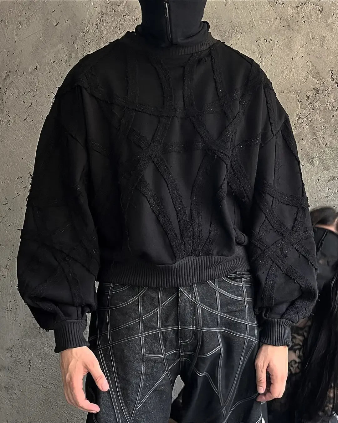 Advbridge New Retro Black Gothic Sweatshirt Patchwork Striped Long Sleeved Sweater Hip Hop Harajuku Men and Women Sweatshirt Streetwear Iron Safe Non-Iron Wrinkle Free Advbridge New Retro Black Gothic Sweatshirt Patchwork Striped Long Sleeved Sweater Hip Hop Harajuku Men and Women Sweatshirt Streetwear Iron Safe Non-Iron Wrinkle Free